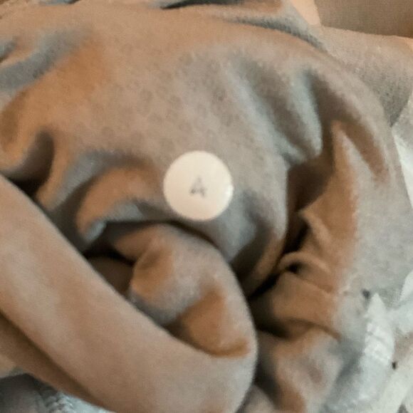 Lululemon In Stride Jacket Brushed White Silver Spoon Wide Bold Multi Stripe - Picture 12 of 12